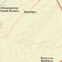 Hormigos Street Map