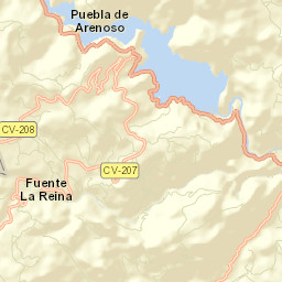 Fuente la Reina Street Map