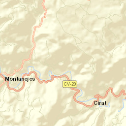 Montanejos Street Map