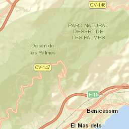 Benicàssim Street Map