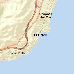 Oropesa del Mar Street Map
