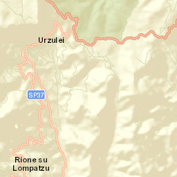Urzulei Street Map