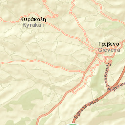 Grevená Street Map