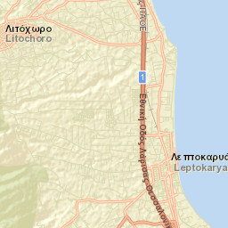 Leptokaryá Street Map
