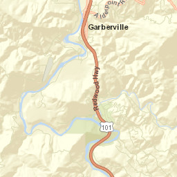 Garberville California Street Map