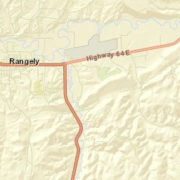 Rangely Colorado Street Map