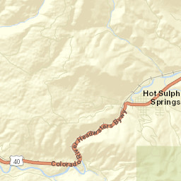 Hot Sulphur Springs Colorado Street Map