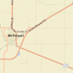 Mount Pulaski Street Map
