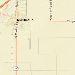 Piatt County Street Map
