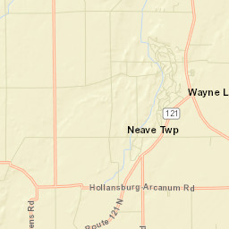 Wayne Lakes Park Ohio Street Map