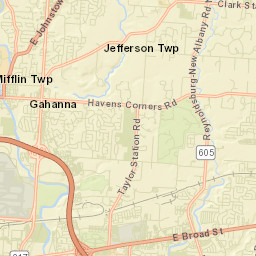 Taylor Station Ohio Street Map