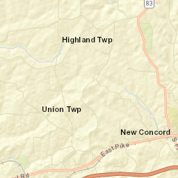 Norwich Ohio Street Map