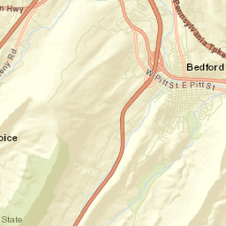 Bedford County Street Map
