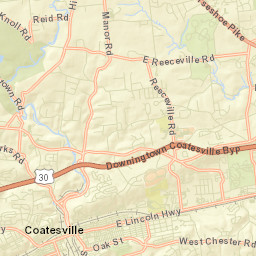 Coatesville, PA 19320, USA Street Map