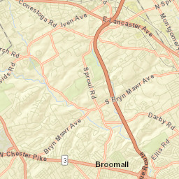 Broomall Street Map