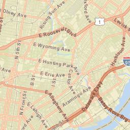 Philadelphia County Street Map