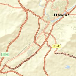 Plasencia Street Map