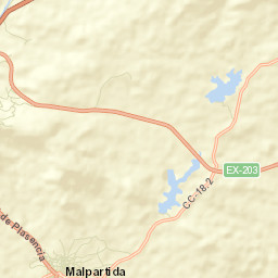 Malpartida de Plasencia Street Map