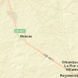 Huecas Street Map