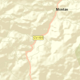 Montán Street Map