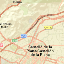 Castelló de la Plana Street Map