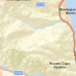 Montegiordano Street Map