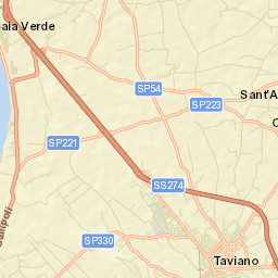 Taviano Street Map