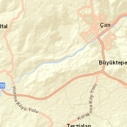 Çan Street Map