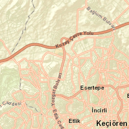 Keçiören Street Map