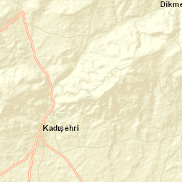 Kadışehri Street Map