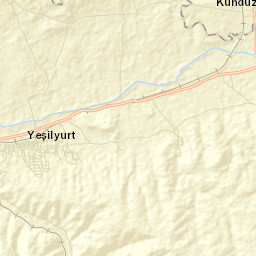 Yeşilyurt İlçesi Street Map