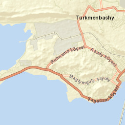 Türkmenbaşy Street Map