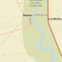 Los Molinos California Street Map