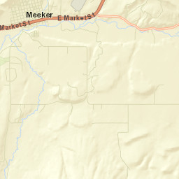Meeker Colorado Street Map