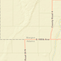 Hoyt Colorado Street Map