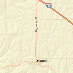 Oregon Street Map