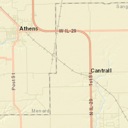 Athens Street Map