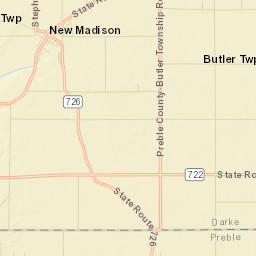 Otterbein Ohio Street Map