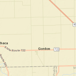 Gordon Ohio Street Map