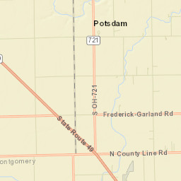 Potsdam Ohio Street Map