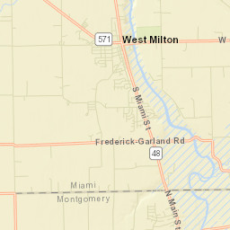 West Milton Ohio Street Map