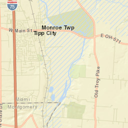 West Charleston Ohio Street Map