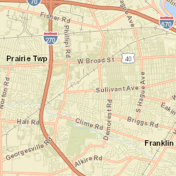 New Rome Ohio Street Map