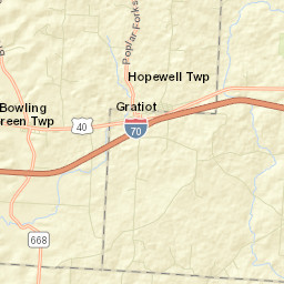 Gratiot Ohio Street Map