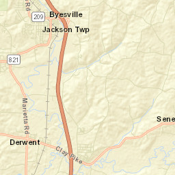 Robins Ohio Street Map