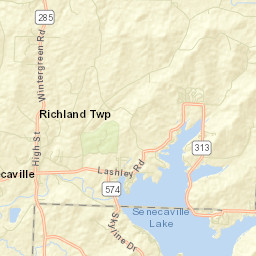 West Shore Cottage Area Ohio Street Map