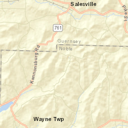 Salesville Ohio Street Map