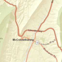 McConnellsburg Street Map