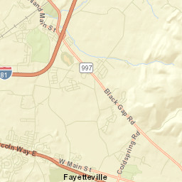 Fayetteville Street Map