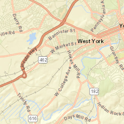 West York Street Map